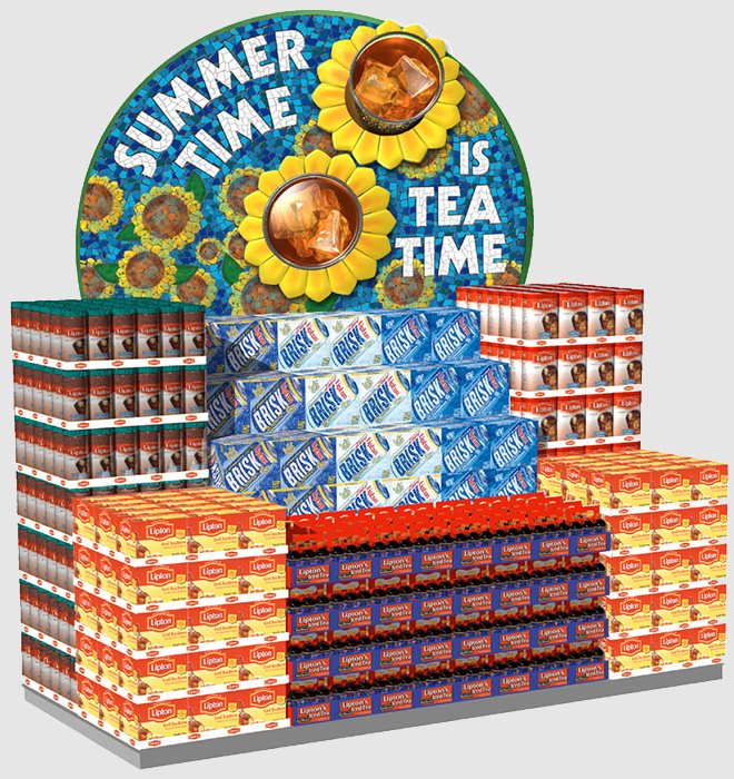 Lipton Tea End aisle